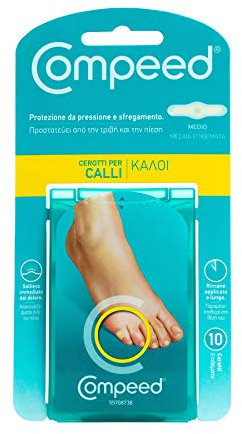 Compeed Cerotti Per Calli, Formato Medio, Cerotti, Lunga Durata, 10 Unità