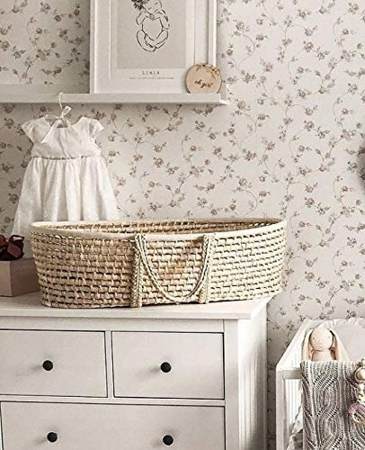 Moses Korb mit dreischichtiger Matratze und Matratzenbezug, Baby-Schlafkorb