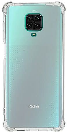 QUITECO Funda Transparente para Xiaomi Redmi Note 9S / 9 Pro / 9 Pro MAX, Carcasa Protectora TPU Silicona, protección Golpes caídas, Esquinas reforzadas