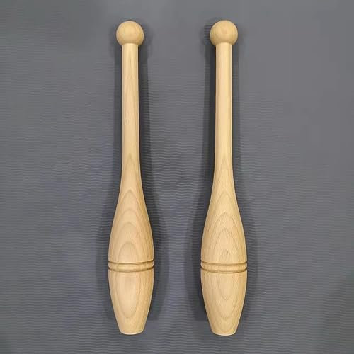 Clubbell Indischer Klub Holz Übungs-Workout-Riegel Arm-Krafttrainer, A-Paare Power-Clubs, Unterarm-Trainingsgeräte, Geburtstagsgeschenk Eines Freundes ( Size : 1.65lbs/750g Each Club-Set of 2 )