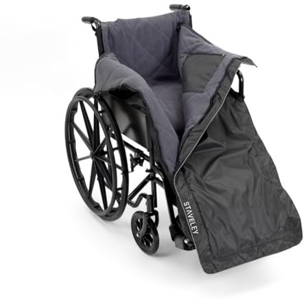 Staveley Waterproof Fleece-Lined Wheelchair Leg Cover & Blanket – Warm Cosy Mobility Leg Warmer, Windproof Universal Fit for Manual & Electric Wheelchairs