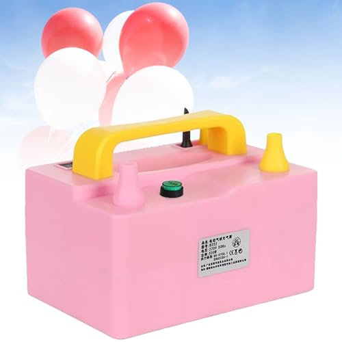 SMoonga Pompe à gaz électrique à hélium, Pompe de gonflage de Ballon Portable, Conception de Coussinet de Pied antidérapant, clé de Commutation Multifonction, adaptée au gonfleur de décoration