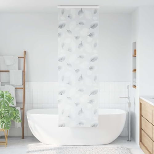 Tenda a rullo per doccia con cassetta, 80 x 240 cm, materiale PEVA, impermeabile e durevole, perfetta per bagno e cucina, facile da montare e pulire