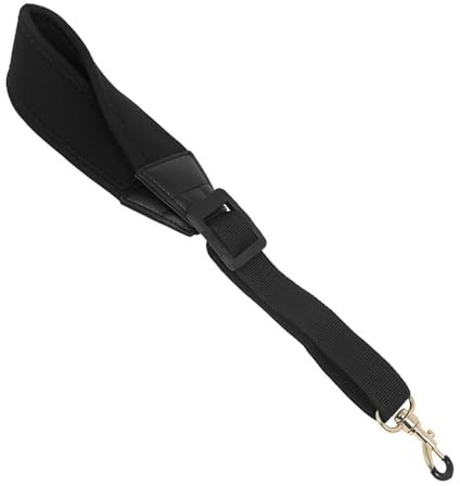 Saxofon i metall – svart lädersax halsrem, basklarinettrem, extra långt handtag design för att ta bort ludd och damm, återanvändbara hållbara borst för torkventilationsslang