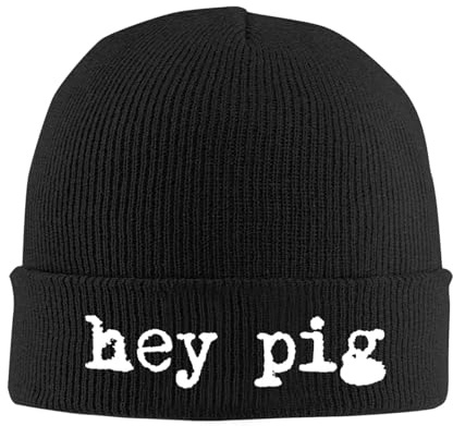 RYRFBFF Cappello Lavorato a Maglia Unisex Beanie Piggy Warm Band Hey Pig Bonnet Knit Protezione dell'orecchio e Regalo Antivento