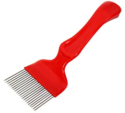 Imkerei Honig Bienenstock Entdeckelungsgabel 21 Pins wieder verwendbar (Rot)