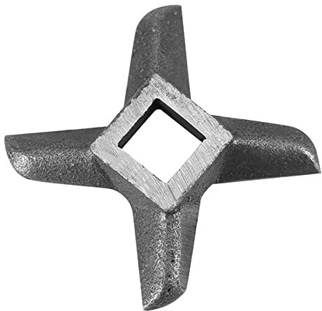 Lame de hachoir à viande alimentaire, remplacement de couteau de pièce de coupe de hachoirs de cuisine professionnels en forme de croix en acier universel(#8)