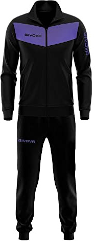 GIVOVA TUTA VISA TRIACETATO 4S NERO/VIOLA Tg. M