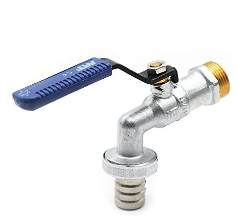 DOJA Barcelona | Rubinetto Giardino Leva a Sfera | 3/4 x 3/4 | Rubinetto Sfera | Rubinetto Esterno Giardino | Rubinetto Acqua Giardino | Rubinetto a Leva Giardino per Fontana Patio, Balcone…