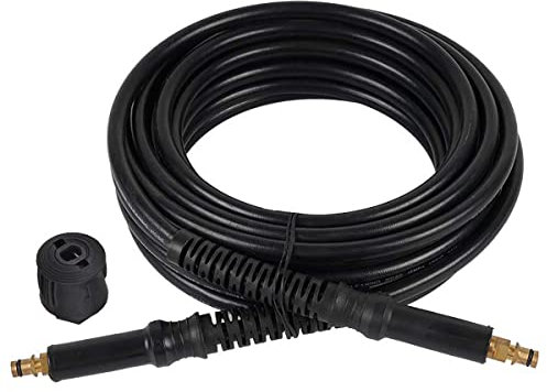Aim Tools Hochdruckreinigerschlauch 5M 160Bar Hochdruckschlauch Ersatzschlauch kompatibel für K2 K3 K4 K5 K6 K7, Click Quick Connect Stecksystem mit Adapter