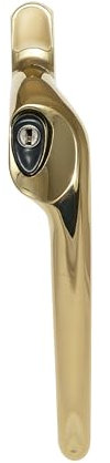 ERA Maxim Offset Locking Window Handle Right Hand Polished Gold | Replacement Upvc Replacement Handle