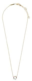 ESPRIT Halskette aus goldfarbenem Sterlingsilber mit ringförmigem Anhänger