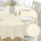 mosayt Abwaschbar Tischdecke Rund 100 cm Leinenopti Tischdecken Beige Tischtuch Lotuseffekt Leinendecke Fleckschutz Tischwäsche für Esszimmer, Garten, Hochzeiten