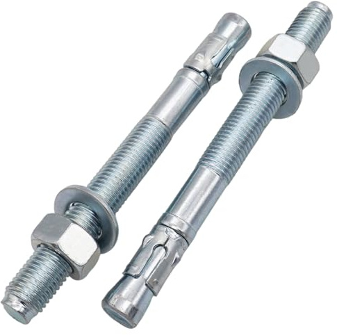 SKIR'CO Ancora a cuneo zincata M20 x 220 mm, tasselli in metallo, bullone di ancoraggio, ancoraggio per muratura, ancoraggio per calcestruzzo