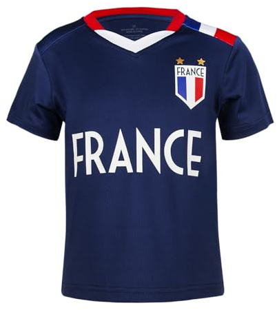Cnins Maglie da calcio per ragazzi e adulti, taglie XS-3XL, divise da allenamento per appassionati di sport, Francia-adulto, Large / X-Large