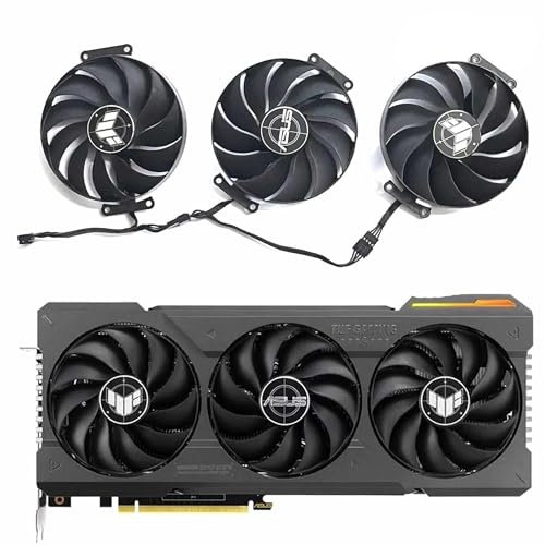 ASUS TUF Gaming RTX 4070 Ti 4060 Ti OC Series Replacement Fan for ASUS Graphics Cards, Air Cooling, 90mm, 12V, 7-Pin Graphics Card Cooler, VGA Card Replacement GPU Fan