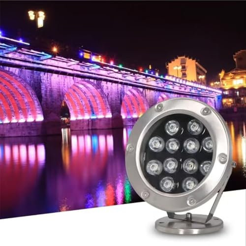 Luz LED Subacuática Para Estanque, Foco Giratorio Para Exteriores, Foco De Jardín De 24 V, Iluminación LED Para Fuente De Acero Inoxidable Con Ángulo Ajustable, Resistente Al Agua IP68(Purple,9w)