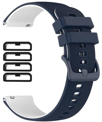 MTHGH 22 mm Bracelet de montre à dégagement rapide pour smartwatch + 4 anneaux de fixation, band pour Huawei GT,strap en silicone souple pour Huawei GT 2/2Pro/2e / 3/3Pro / 4/5/5Pro