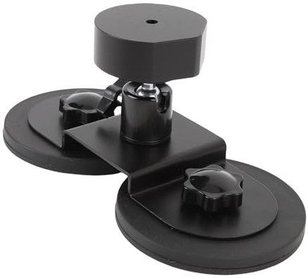 Kikumi Mini antenna parabolica con staffa magnetica con regolazioni multi-angolo, resistente all'erosione supporto per auto per campeggio, viaggi