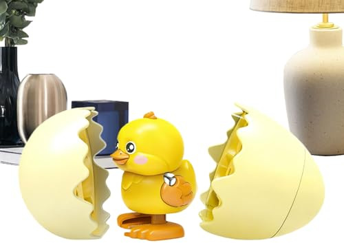 Lpoppcx Juguetes de Huevo de Dinosaurio | Juguetes Interactivos De Broma | Huevo de Pato de Cuerda Infantil para Bromas | para Niños Y Niñas Preescolar Viaje En Coche Educación En Casa Sala De Juegos
