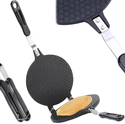 Otbushit Diametro 6, 7 pollici..Macchina per cono gelato con cono per cialda antiaderente, macchina per waffle in alluminio resistente al calore facile da pulire per pancake e cupcake