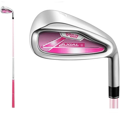 Barns högerhänt golfklubb #7/#S järn för ungdomsträning barn pojkar flickor höjd 95–155 cm enkelklubbar golfjärn (rosa, #7, höjd 95–115)