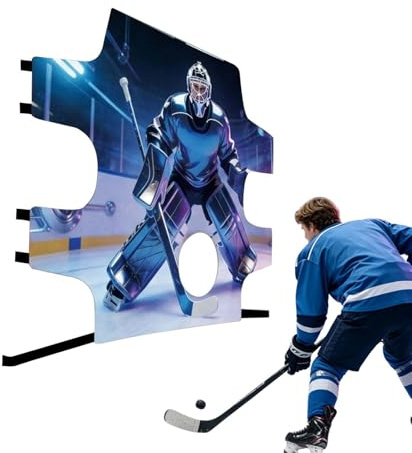 Genérico per hockey – Pannello di rimbalzo per allenamento, porta da hockey su ghiaccio, per bambini, ragazzi, adolescenti e adulti per strada, interni, campo sportivo, pavimento ed esterno
