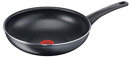 Tefal Elegance Wok-Pfanne, Aluminium, Schwarz, 47.5 x 29.4 x 10.5 cm