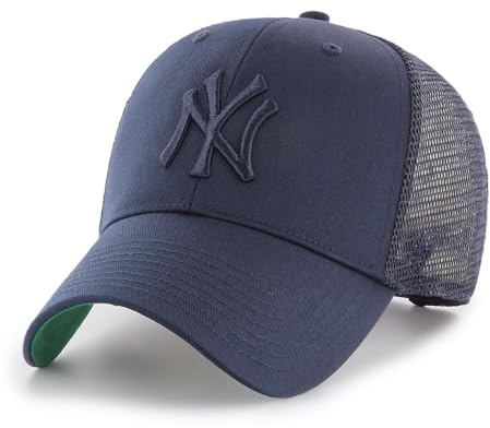'47 MLB Trucker Cap Adjustable Mesh Snapback Baseball Team Logo Cap Baseball Cap, New York Yankees #36696, One Size