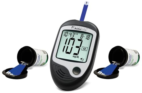 Prodigy Glucose Monitor Kit - Includes Prodigy Meter, 100ct test strips, 10ct Lancets, Lancing device, Carrying Case, Log Book