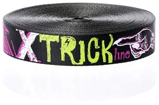 SPIDER SLACKLINE TWSB3 - Trickline Module Trickline Roll - Slackline för freestyle hopp och tricks - Endast bandlängd 30 m