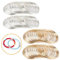 Schmuckdraht Set Handwerk Aluminiumdraht Ringe 4 Set 100 Memory Wire Memory Steel Wire Armband Memory Wire Kreise Für Draht Diy Schmuck Ring Ohrring Armband Halskette Haarband Basteln Golden Silber