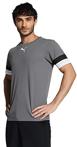 PUMA Team Rise Jersey, Smoked Pearl-Puma Black-Puma White, L