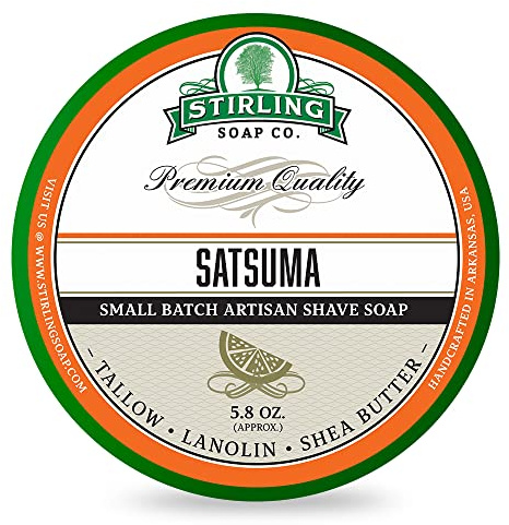 Savon à raser Stirling Satsuma de 170ml.