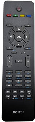 Nuevo Reemplazado el Control Remoto RC1205 RC-1205, para Mando a Distancia para Hitachi Oki Techwood TV 32LD30UA 32LD30U 32LD30UB V19BPH V19BPH-Vea cuidadosamente si los Modelos compatibles Coinciden