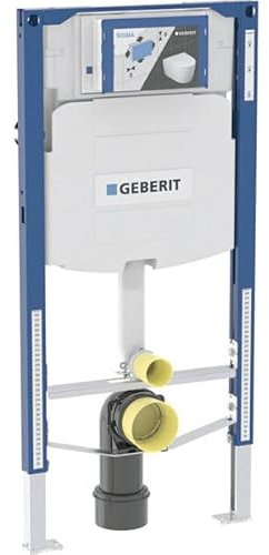 Geberit Bambini Duofix Element 111.922.00.5 - Inodoro de pie para niños y niños pequeños, 97 cm, con cisterna Sigma Up de 12 cm
