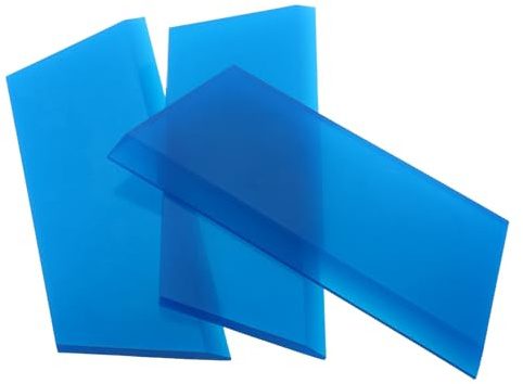 MUELODSIC 3 Pezzi Spatole Vinile Blu in Tendine di Bovino per Applicazione Pellicole Auto Strumento per Pellicola Finestra Interni e Cruscotto Resistente e Facile da Pulire Protezione da