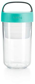 Lékué - hermetische Lunchbox, 600 ml, Plastik, türkis