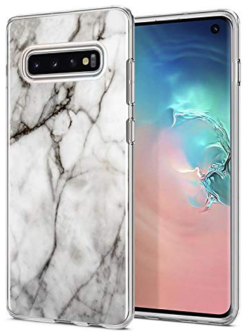 CoolGadget Motiv Hülle für Samsung Galaxy S10 - Motiv 10 Designhülle, Anti-Fingerprint, Slim Fit Schutzhülle mit Erhöhtem Kamerarand, Stoßfest, Kratzschutz