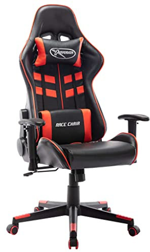 DYRJDJWIDHW Lounge Sessel,XXL sitzsack,schaukelstuhl,Gaming-Stuhl Schwarz und Rot Kunstlederrelaxsessel,lesesessel,Sessel,stillsessel,