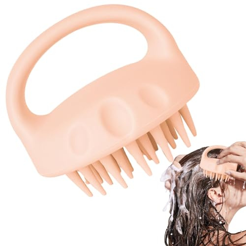 EUBEISAQI Brosse à shampooing – Brosse massante en silicone | Soin des racines des cheveux Brosses à poils larges Nettoyage pour les voyages d'affaires Salon de coiffure