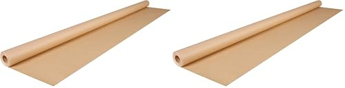 Clairefontaine 195071C - Un Rouleau De Papier Kraft Brut - 10x0,70m - 70g - Emballage Cadeaux, DIY, Loisirs Créatifs, Artisanat (Lot de 2)