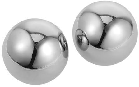 Gatuida 2 Piezas Bolas de Hielo Inoxidable Reutilizables para Whisky y Cerveza Enfriadores de Bebidas para Fiestas y Bares Caja de Almacenamiento Acero Inoxidable