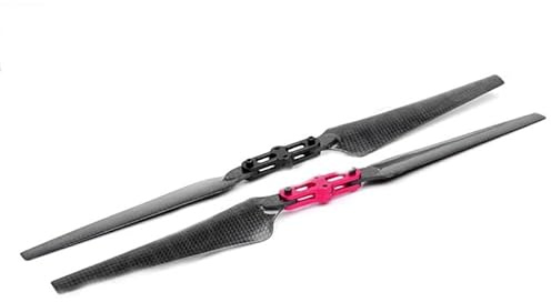 LZHUKOZ para dron con cámara, hexacóptero, cuadricóptero de Bricolaje, dji e1200, Pala Fibra Carbono 17 Pulgadas y 1760 para hélice Plegable Fácil de Instalar(1760 (12mm Adapter))