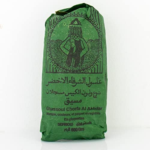 2 X 500 Gramm Ghassoul/Rhassoule Wascherde Stücken, Lavaerde für Haar- & Körperpflege, Marokkanische premium Tonerde, Natürlich & Vegan, Bio vegane Peeling, Heilerde, Sauna