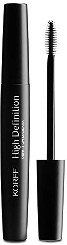Korff Mascara High Definition Allungante, Lunga Tenuta 10H, Senza Grumi per un Make Up alta Definizione, Nero, 9ml