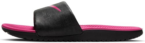 Nike Garçon Kawa Slide (Gs/Ps) Sandales, Black Vivid Pink, 37.5 EU
