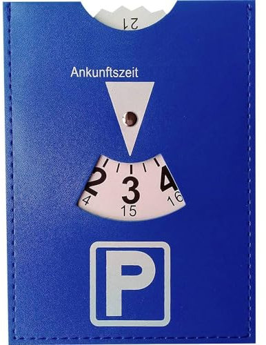 IWH Parkscheibe, aus Kunstleder, blau