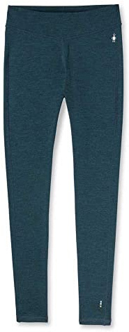 Smartwool Classic Thermal Merino Wool Leggings, Women's Thermal Trousers, Ladies Sports Leggings, Lightweight & Breathable Natural Merino Ladies' Clothing - Twilight Blue Heather, L