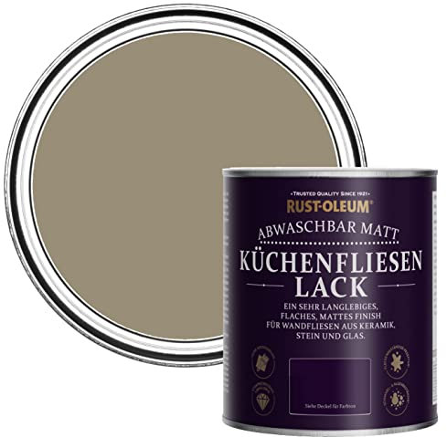 Rust-Oleum Light Brown water resistant Kitchen Tile Paint in Matt Finish - Café Luxe 750ml